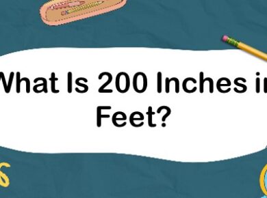What Is 200 Inches in Feet