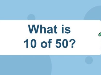 What is 10 of 50?