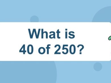 What is 40 of 250