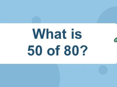 What is 50 of 80?